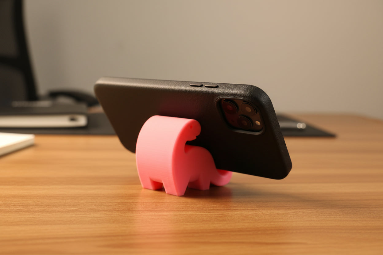 Brachiosaurus Phone Stand – Cute Dinosaur Desk Holder | Hands-Free Phone Stand