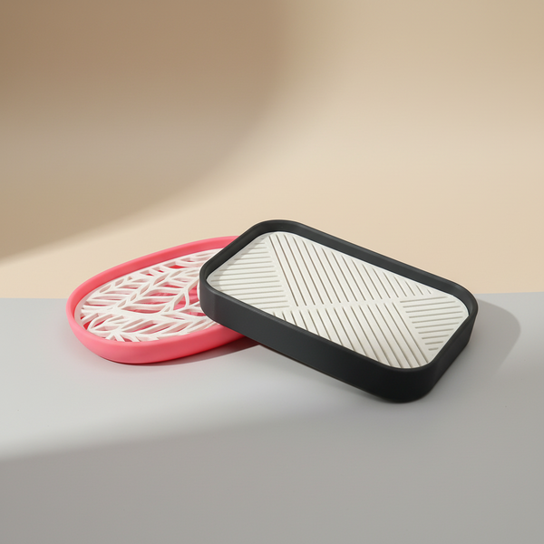 Soap Dish & Sponge Holder STL Bundle | Modern Sink Organizer | 3D Printed Kitchen Soap Tray | Drainage Soap Saver| Minimalist Bathroom Soap Dish